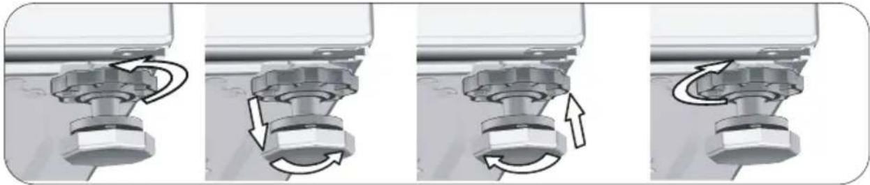 BEKO WTY91486SI-IT - Regolazione dei piedini - 2