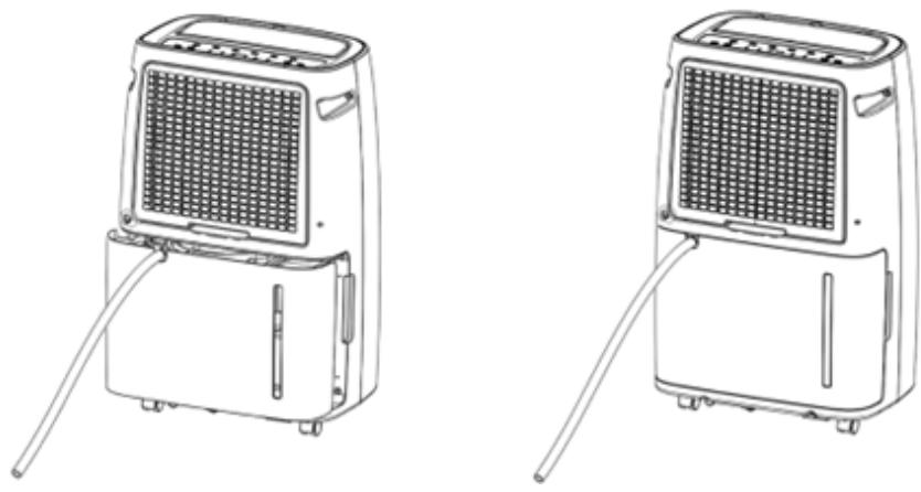 Line drawings of two identical industrial air purifiers with ventilation grilles and connectors (no text or symbols)