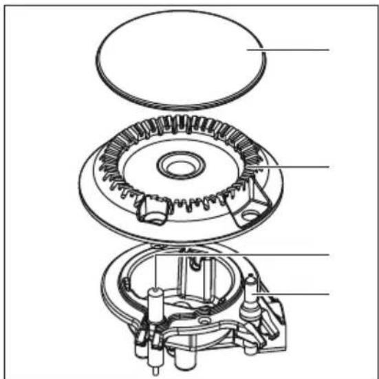 AEG HVB64420IW - Panoramica bruciatore - 1