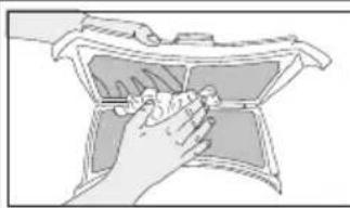 Illustration of hands holding a device inside a device frame (no text or symbols visible)