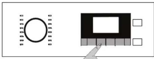 Simple diagram showing a circular icon with '01001100' and a monitor with blank screen, next to a cursor pointer (no text or symbols)