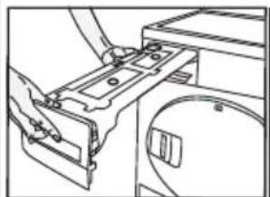 Technical line drawing of a mechanical assembly with no visible text or symbols