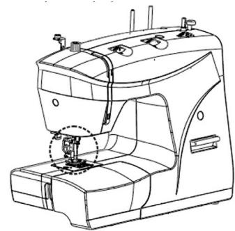 CECOTEC Bellecouture 6600 - Colocar el soporte del pie prensatelas - 1