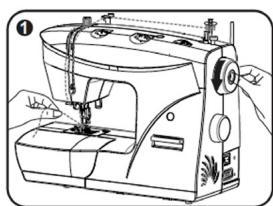 CECOTEC Bellecouture 6600 - Bringing up the bottom thread - 1