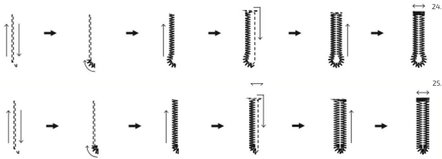 graph TD A["↑"] --> B["→"] B --> C["↓"] C --> D["→"] D --> E["↑"] E --> F["→"] F --> G["↑"] G --> H["→"] H --> I["↑"] I --> J["24."] K["↑"] --> L["→"] L --> M["↓"] M --> N["→"] N --> O["↑"] O --> P["→"] P --> Q["↑"] Q --> R["→"] R --> S["25."] T["↑"] --> U["→"] U --> V["↓"] V --> W["→"] W --> X["↑"]…