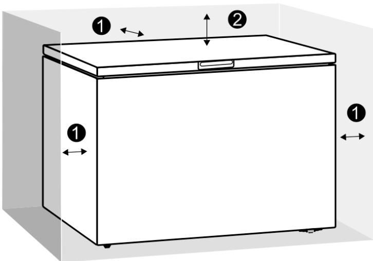 Diagram of a rectangular kitchen appliance with labeled parts and directional arrows indicating movement or force.
