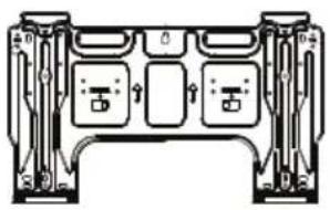 Technical line drawing of a mechanical component with no visible text or symbols