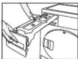 Technical line drawing of a mechanical assembly with no visible text or symbols