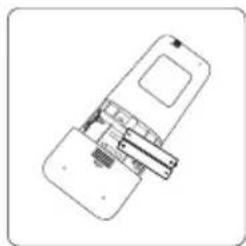 Line drawing of a smartphone internal components (no text or symbols)