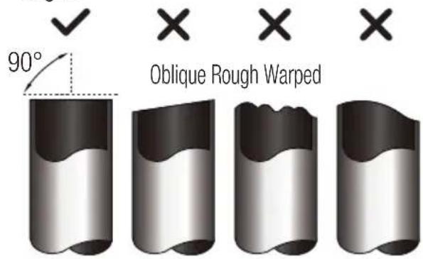 90° Oblique Rough Warped