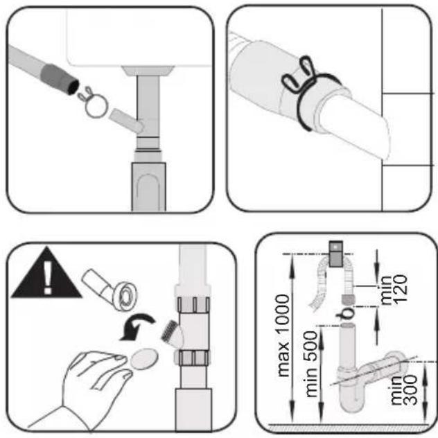 BEKO DIN48535 - Collegamento dello scarico - 1