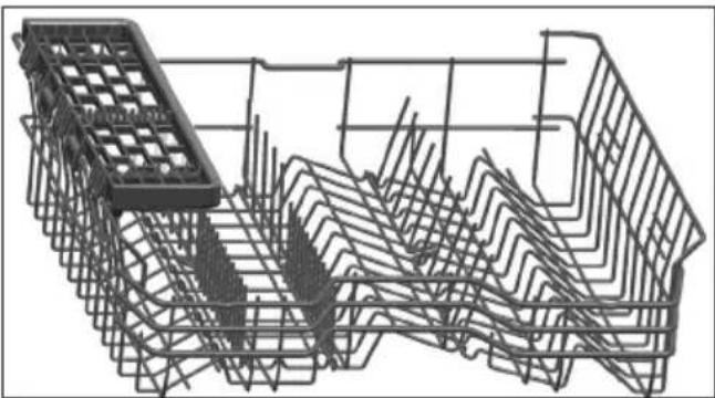 BEKO DIN48535 - Scaffale multiuso per cestello superiore - 1