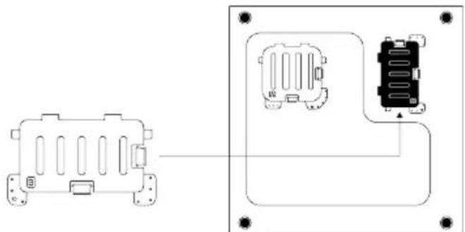 Pure electrical connector diagram without any text, numbers, or symbols