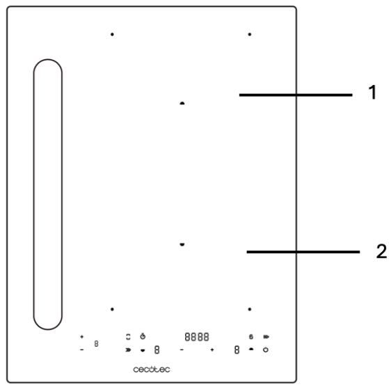 CECOTEC Bolero Squad Ih 2200 Fullflex - Dimensions del recipient - 1