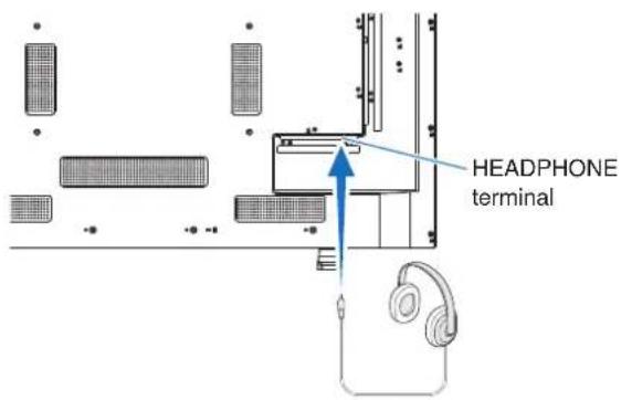 HEADPHONE terminal