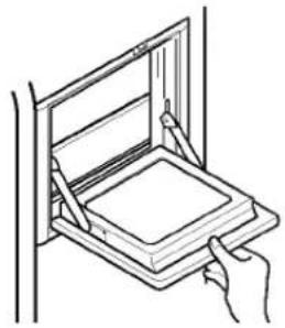 LG GR-L209GVQA - Aprire lo sportello del vano refrigerante. - 1