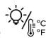 CECOTEC Bolero Grandsommelier 2450 Compressor - Icona di selezione dell'unità di temperatura e accensione/ spegnimento della luce - 1