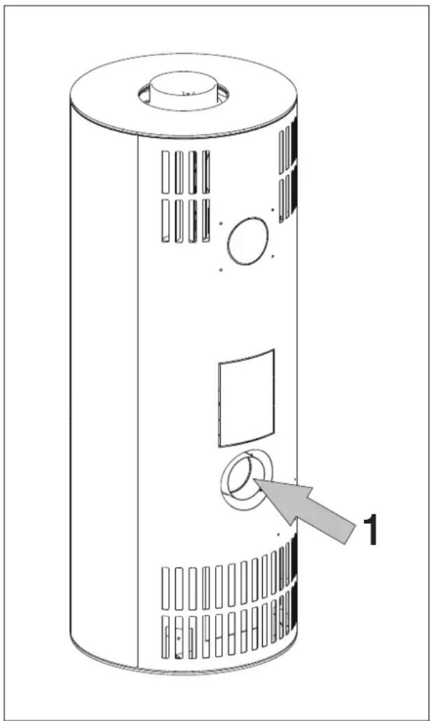 EDILKAMIN TALLY GL EVO2 - PRESA ARIA ESTERNA - 1