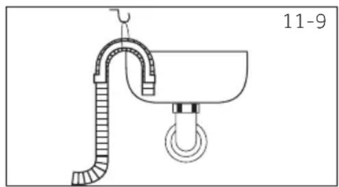 HAIER HW100BP14959SEIT - Connessione tubo di scarico e lavandino - 1