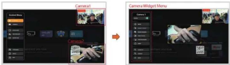 Camera1 Camera2 Camera Widget Menu