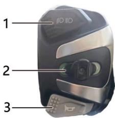 CECOTEC Cecotec Shark Rs Antracitarojo - Controls de la maneta esquerra - 1