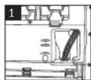 INDESIT C YSD 83D WW UK - Connecting the water drainage hose - 1
