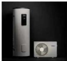 Exterior view of a white air conditioner unit and its adjacent fan (no visible text or symbols)