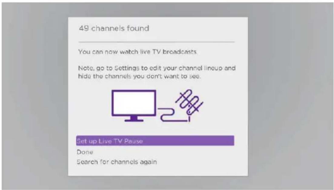 49 channels found You can now watch live TV broadcasts. Note, go to Settings to edit your channel lineup and hide the channels you don't want to see. Set up Live TV Pause Done Search for channels again