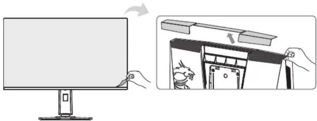 Illustration showing a monitor with a cable being inserted and a close-up of a device with a rabbit inside (no text or symbols)