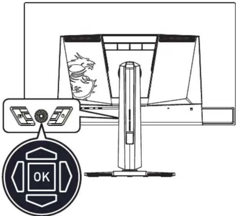 Technical line drawing of a mechanical device with a control panel and a circular indicator labeled 'OK' (no readable text or symbols beyond basic design)