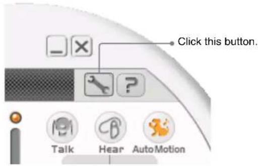 Click this button. Talk Hear AutoMotion