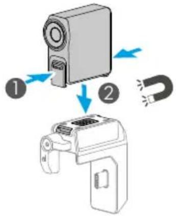 Diagram showing two steps of a device with labeled components: first to first, second to second, and third to third.