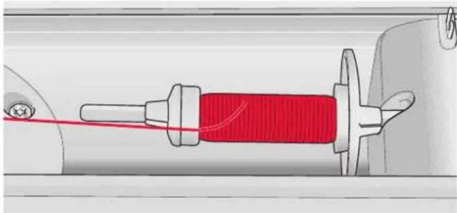 Diagram of a syringe with red internal structure and needle, no text or symbols present