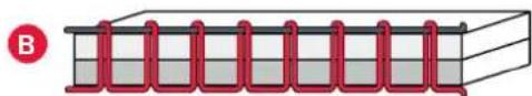 Diagram of a solenoid with red helical spring, no text or symbols present