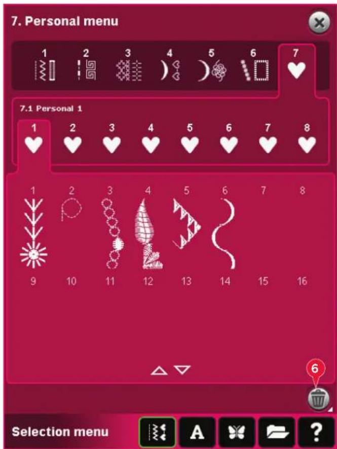7. Personal menu 1 2 3 4 5 6 7 7.1 Personal 1 1 2 3 4 5 6 7 8 1 2 3 4 5 6 7 8 9 10 11 12 13 14 15 16 Selection menu A ?
