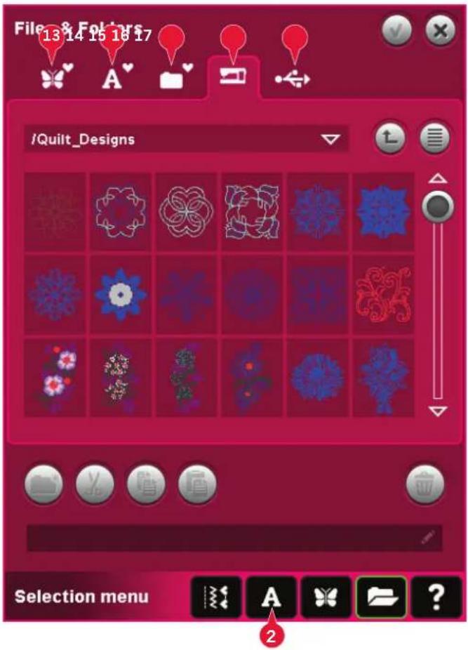 File & Followers 13 14 15 16 17 /Quilt_Designs Selection menu A ?