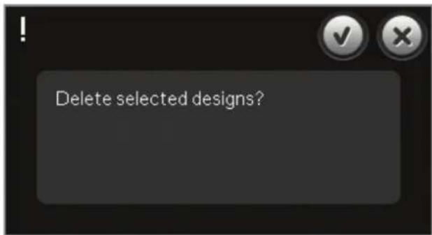 Delete selected designs?