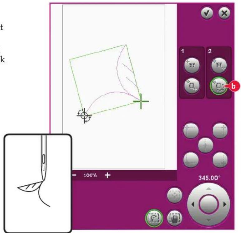 Screenshot of a graphic editing software interface showing a feather drawing and control panel with Chinese labels.