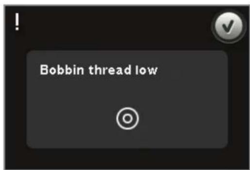 Bobbin thread low