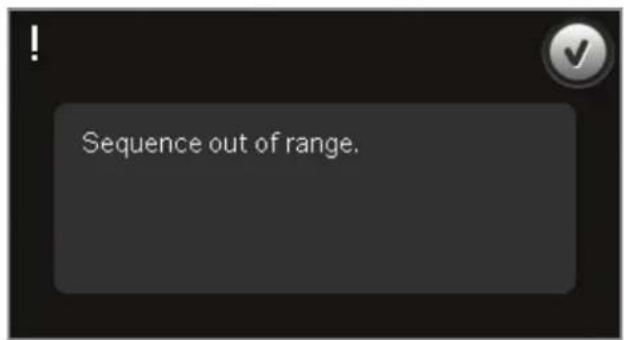 Sequence out of range.