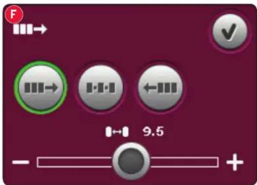 F → ↓ ← 9.5 - +