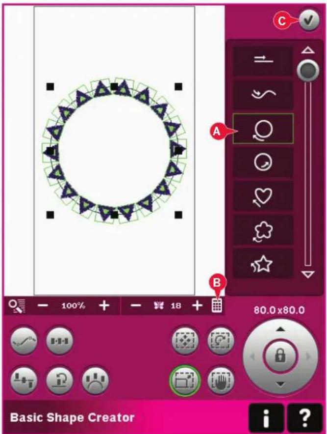 Basic Shape Creator A B C 80.0 x 80.0 i ?