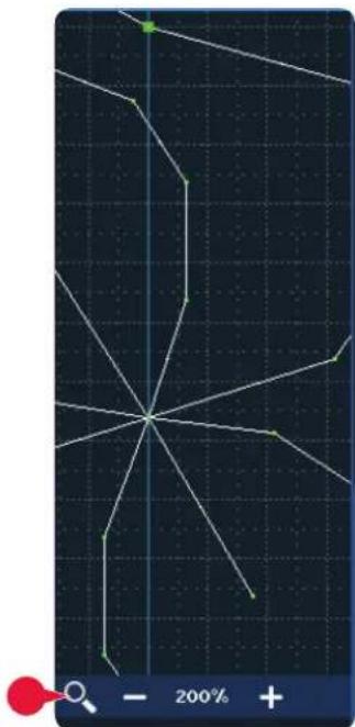 Abstract line pattern on dark grid background with no text or symbols
