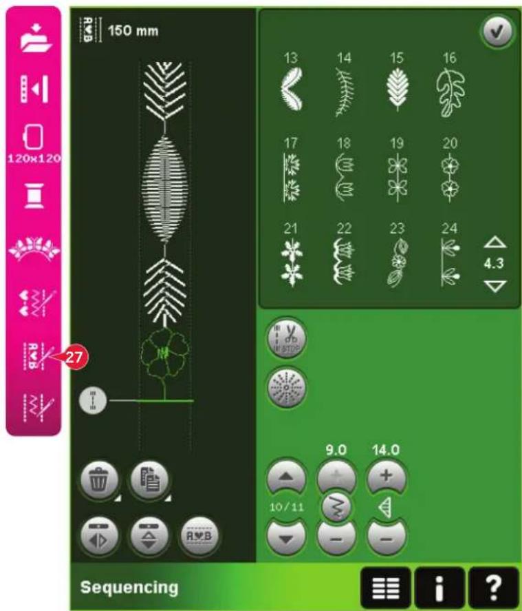 150 mm 13 14 15 16 17 18 19 20 21 22 23 24 4.3 9.0 14.0 10/11 Sequencing