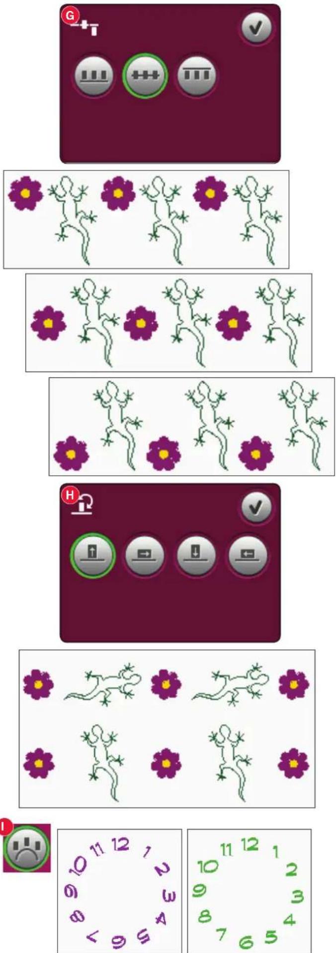 Game interface with flower counting and clock display showing 12 time numbers