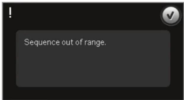 Sequence out of range.