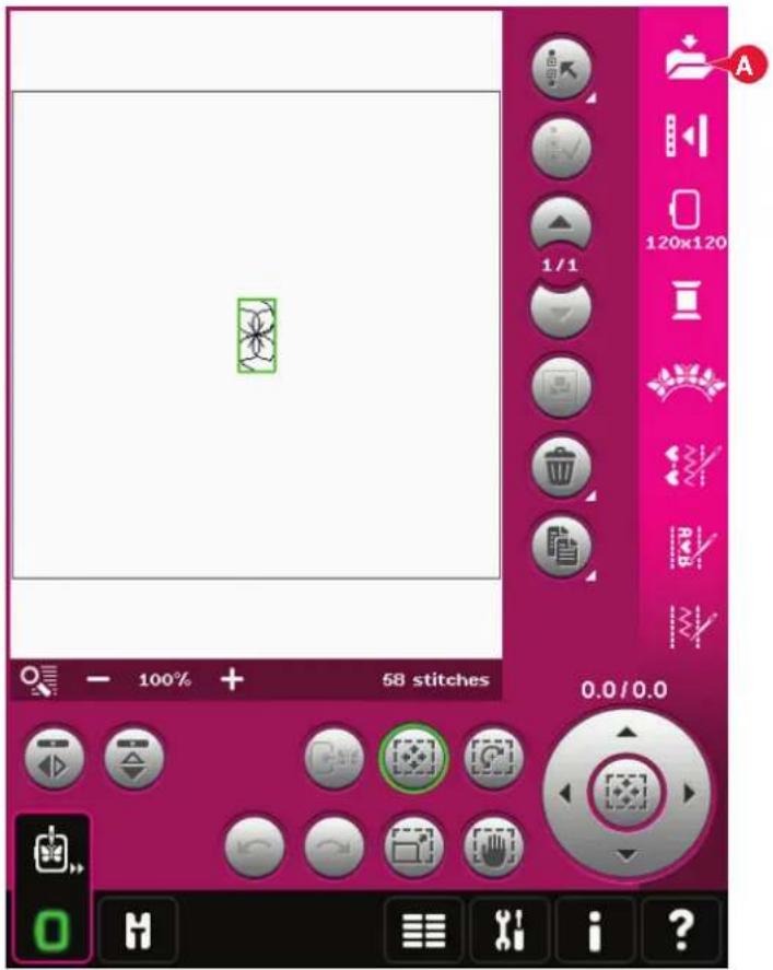 Screenshot of a graphic editing software interface showing a pink canvas with a small icon, tool panels, and status bar with percentage and number controls.