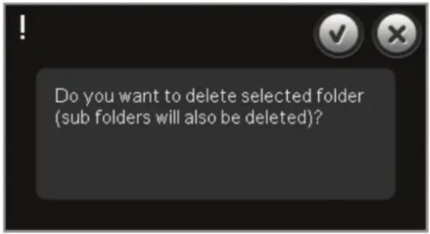 Do you want to delete selected folder (sub folders will also be deleted)?