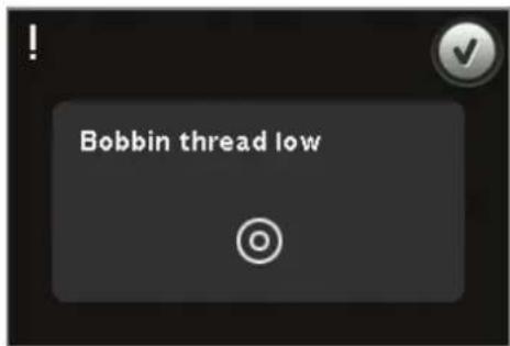 Bobbin thread low