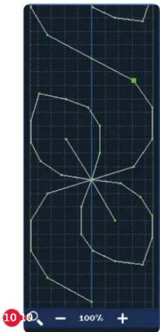 Abstract geometric line pattern on a dark grid background, no text or symbols present